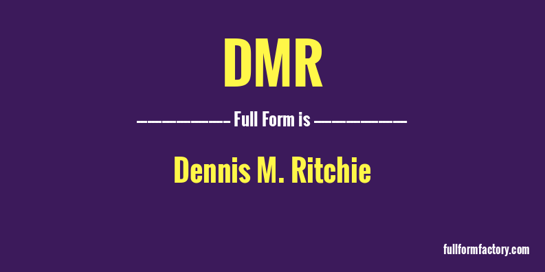 dmr-full-form