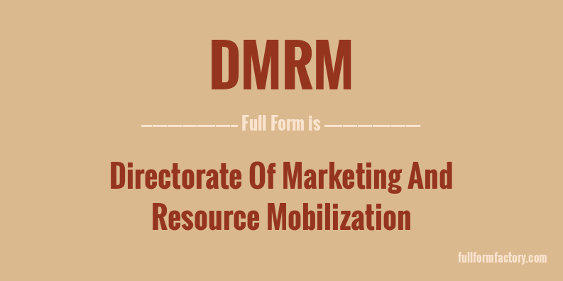 dmrm-full-form