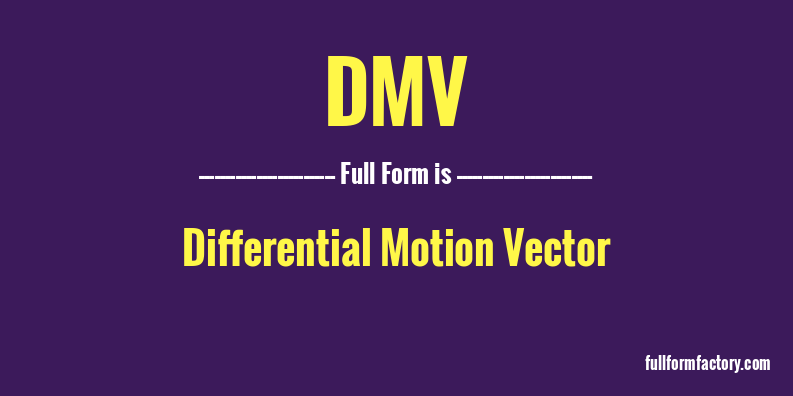 dmv-full-form
