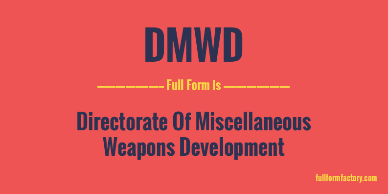 dmwd-full-form