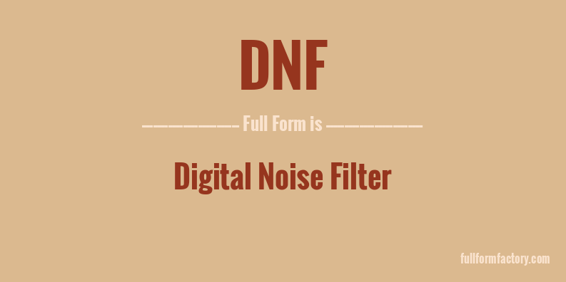 dnf-full-form