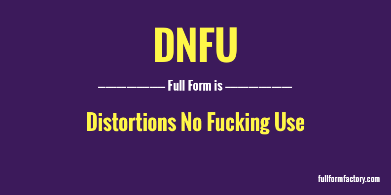 dnfu-full-form