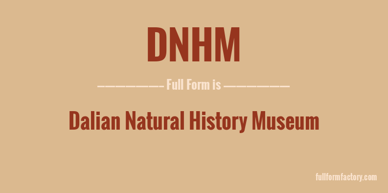 dnhm-full-form