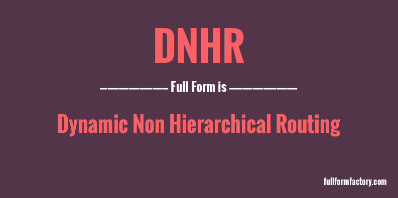 dnhr-full-form