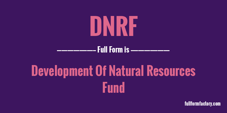 dnrf-full-form
