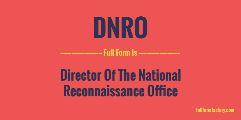 dnro-full-form