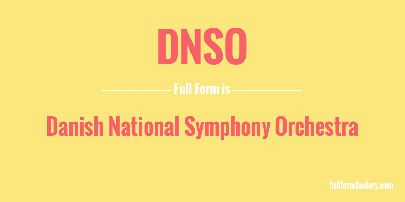dnso-full-form