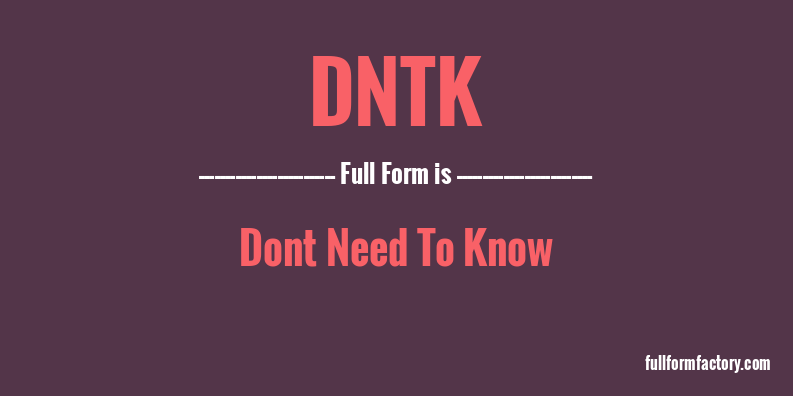 dntk-full-form