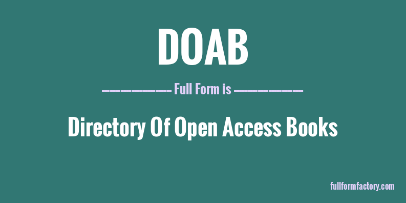 doab-full-form