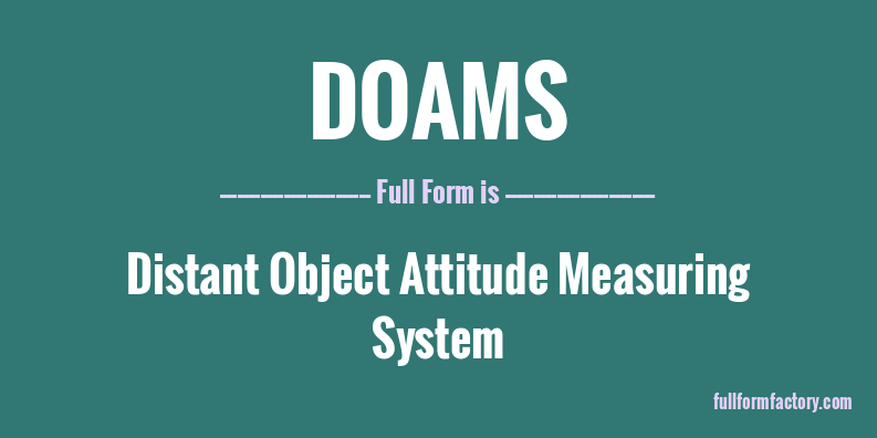 doams-full-form