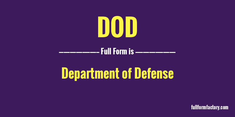 dod-full-form