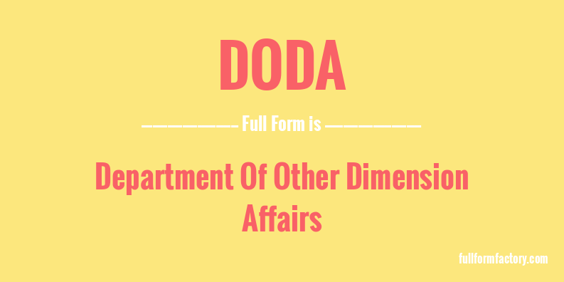 doda-full-form
