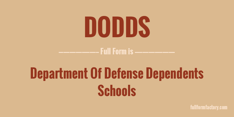 dodds-full-form