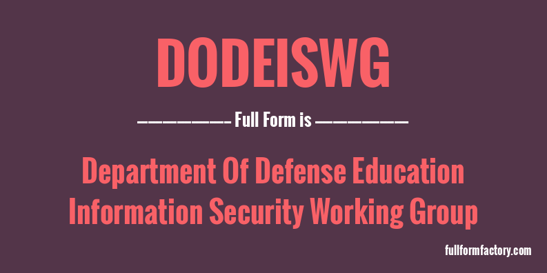 dodeiswg-full-form