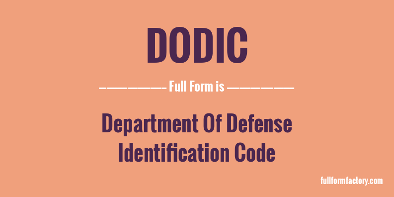 dodic-full-form
