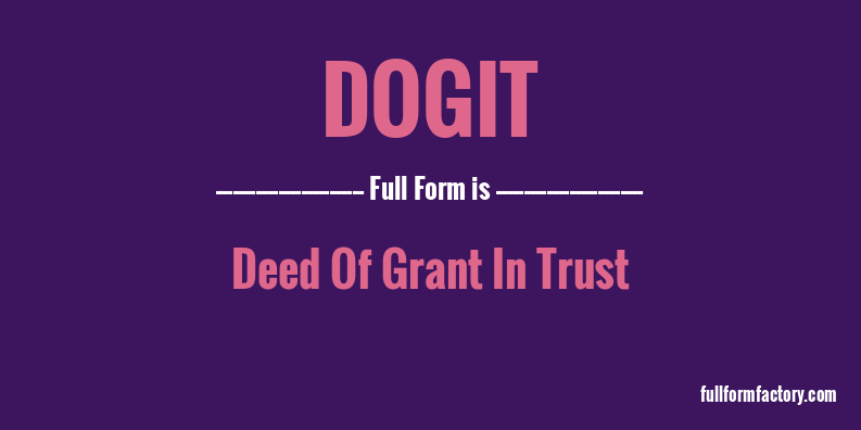 dogit-full-form