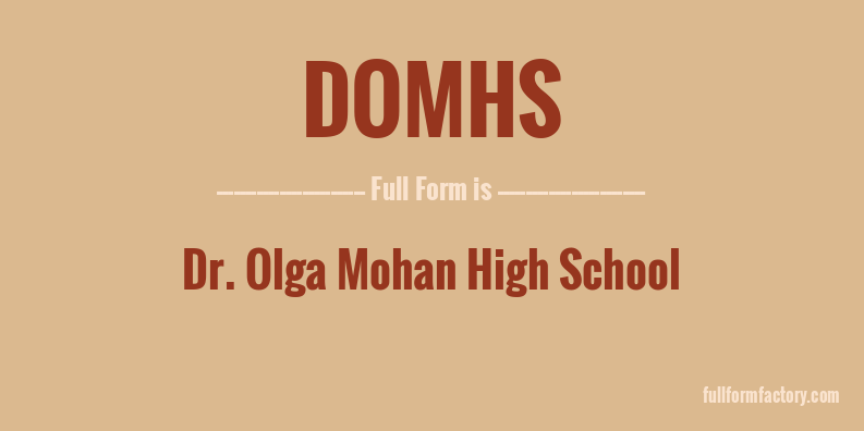 domhs-full-form