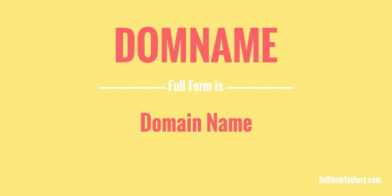 domname-full-form