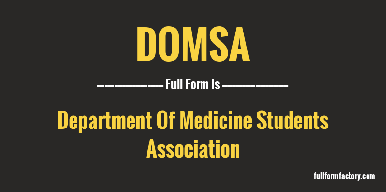 domsa-full-form