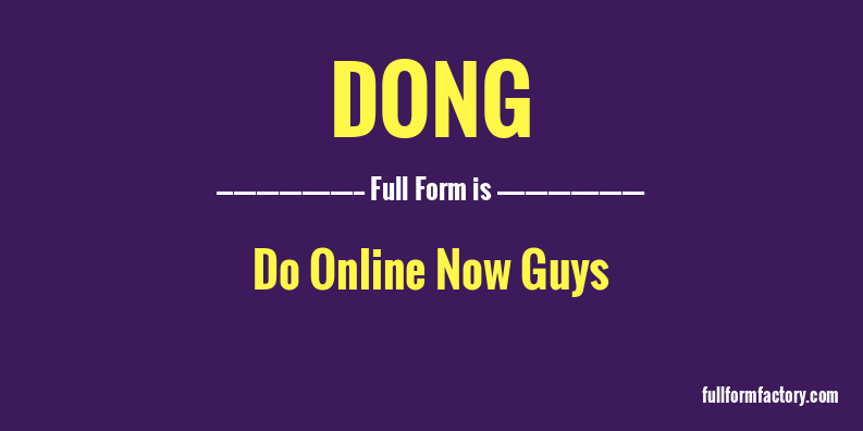 dong-full-form