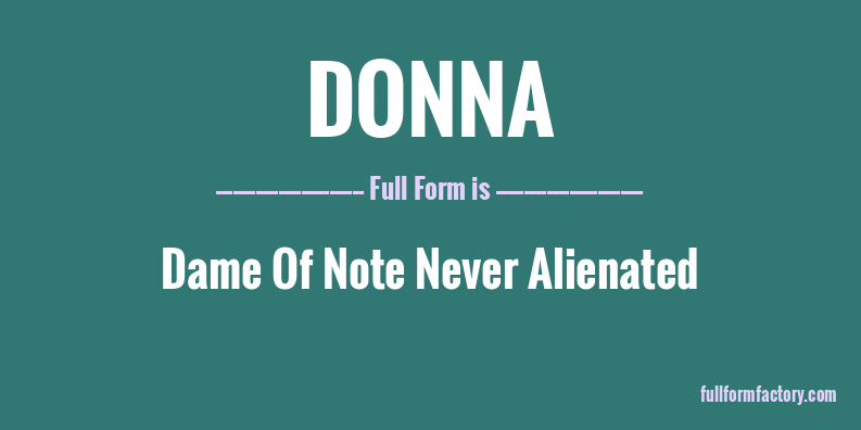 donna-full-form