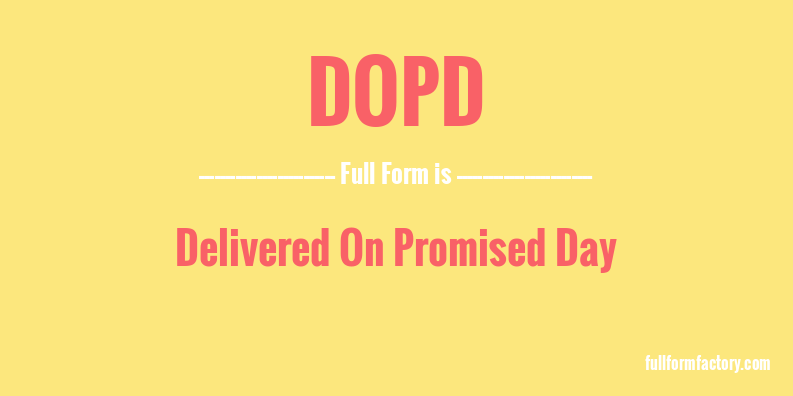 dopd-full-form