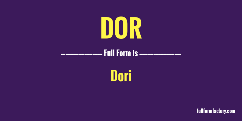 dor-full-form