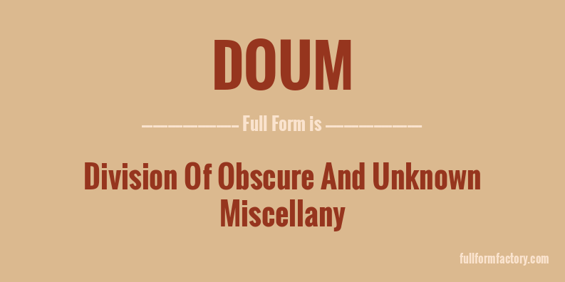 doum-full-form