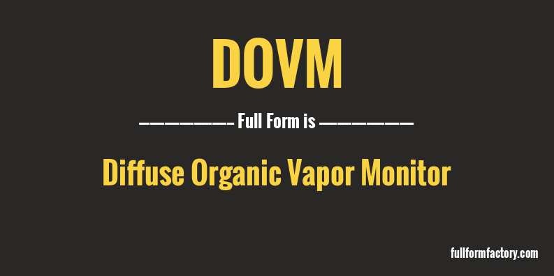dovm-full-form