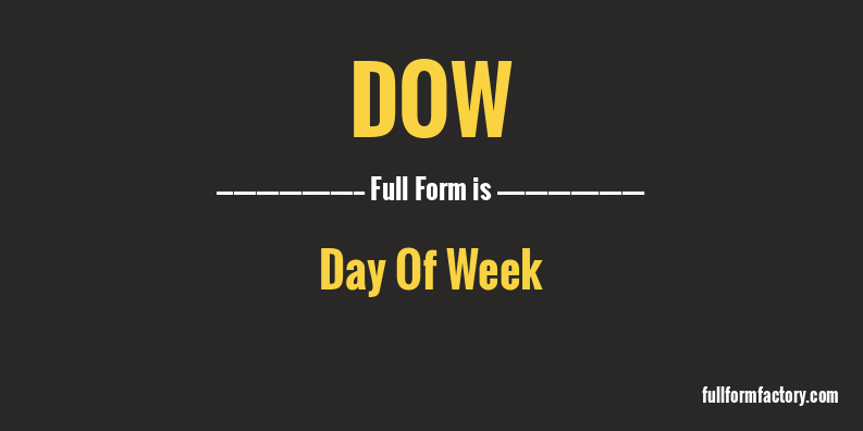 dow-full-form