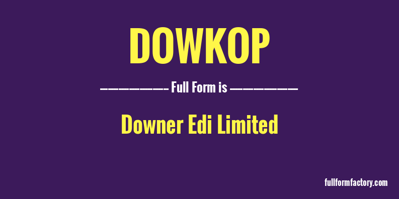 dowkop-full-form