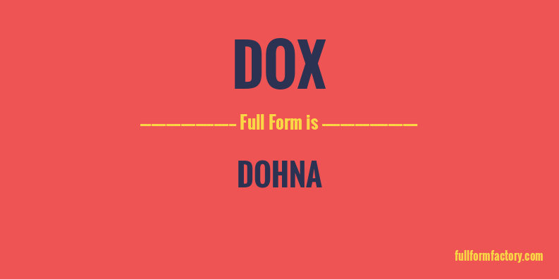 dox-full-form
