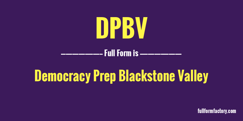 dpbv-full-form