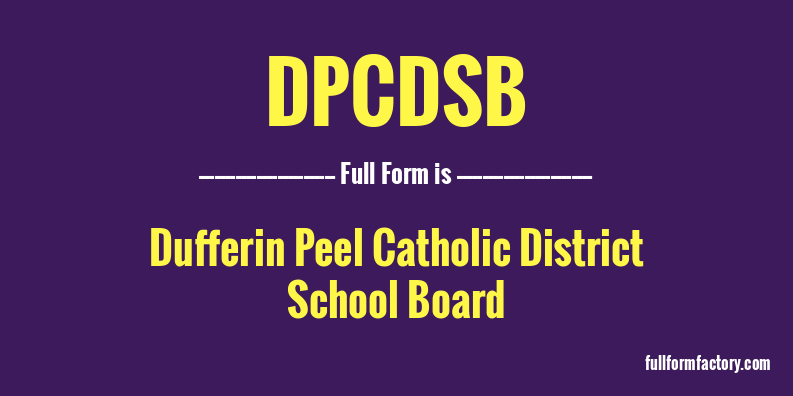 dpcdsb-full-form