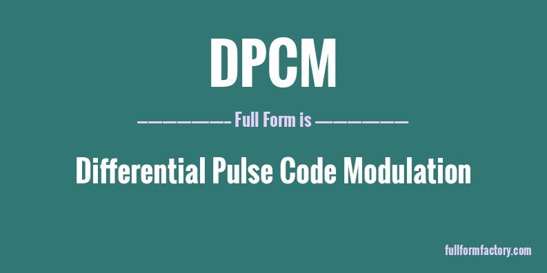 dpcm-full-form