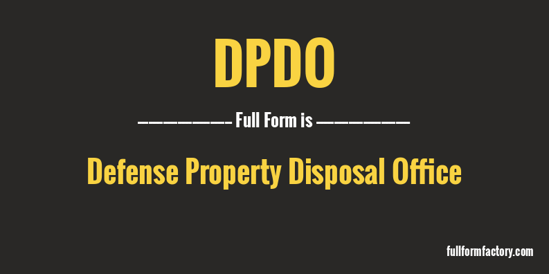 dpdo-full-form