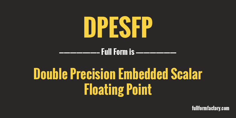 dpesfp-full-form