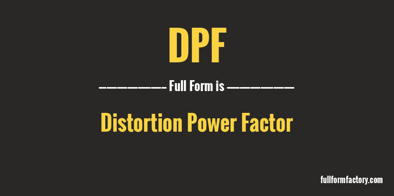 dpf-full-form