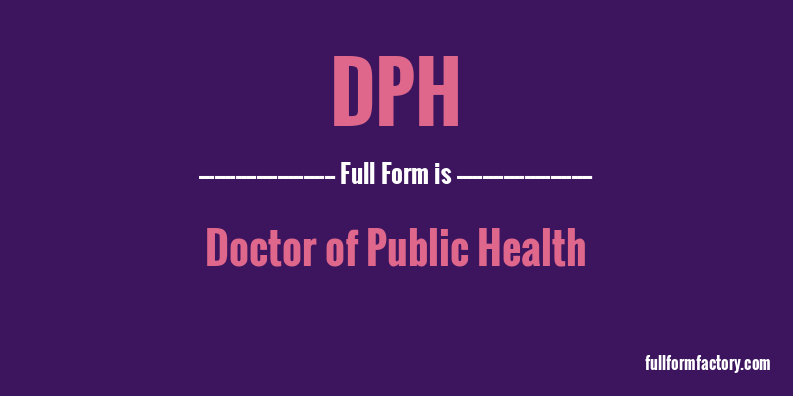 dph-full-form