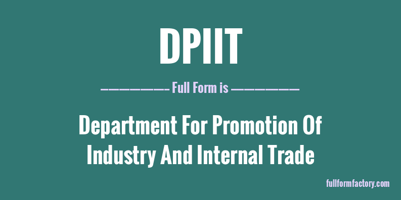 dpiit-full-form