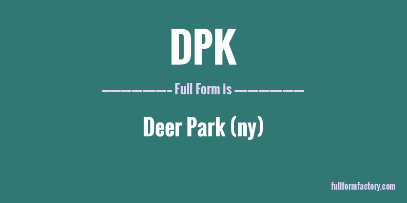 dpk-full-form