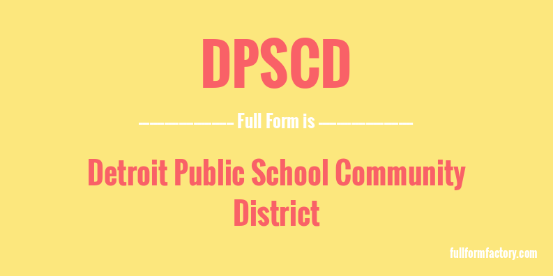 dpscd-full-form