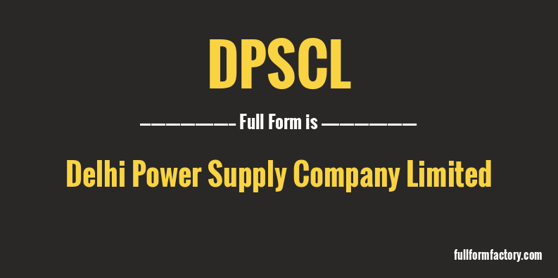 dpscl-full-form