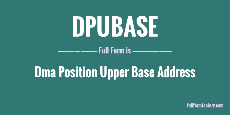 dpubase-full-form
