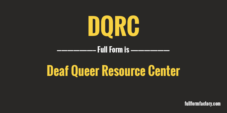 dqrc-full-form