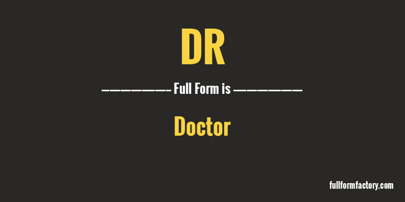 dr-full-form