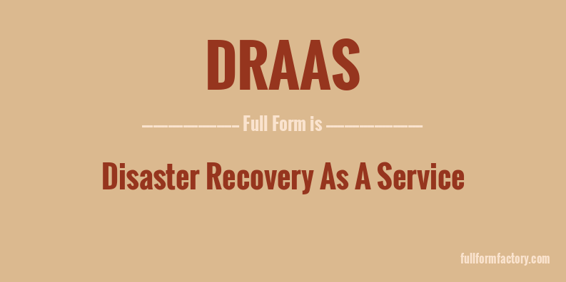 draas-full-form