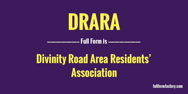 drara-full-form