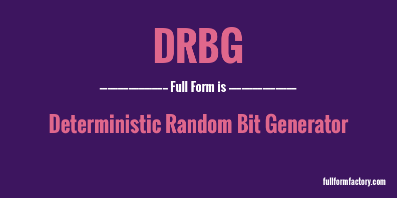 drbg-full-form