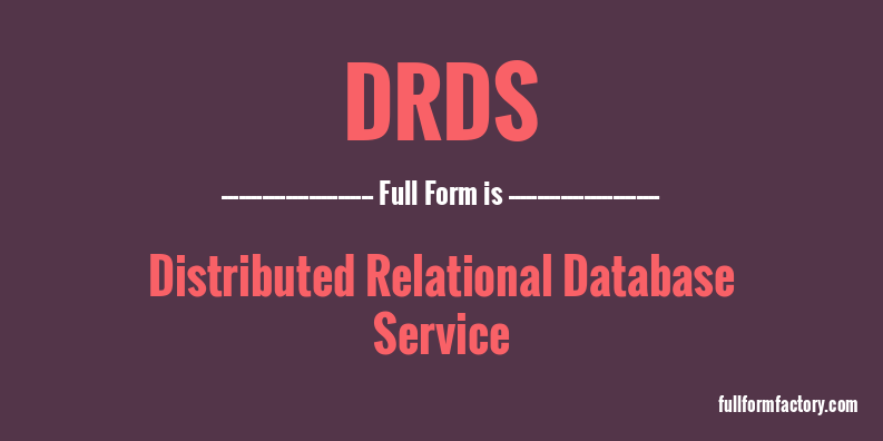 drds-full-form